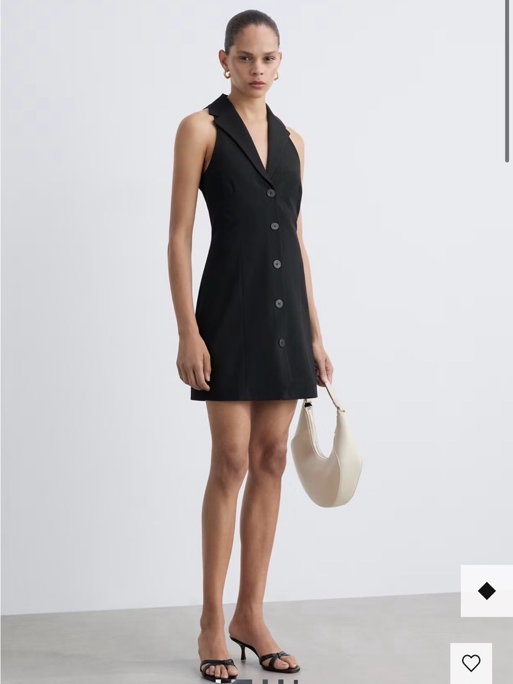 MANGO Short Dress with Lapel